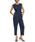 ფოტო #1 პროდუქტის Women's Sleeveless Tie-Waist Jumpsuit