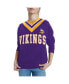 Women's Purple Minnesota Vikings Heidi Raglan V-Neck Sweater