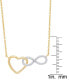Women's Diamond Accent Heart and Infinity Necklace