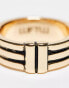 Фото #3 товара WTFW engraved line band ring in gold