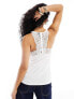 Фото #7 товара Vero Moda lace back cami top in white