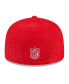 Фото #2 товара Men's Red Kansas City Chiefs Throwback Cord 59FIFTY Fitted Hat