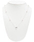 Фото #2 товара Ralph Lauren freshwater Pearl (4 - 4-1/2mm) & Cubic Zirconia Collar Necklace in Sterling Silver, 15" + 3" extender