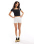 Hollister square neck t-shirt in black