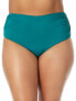 Фото #1 товара Anne Cole 300268 Plus Size Convertible High-Low Shirred Bottoms Ocean Green 18W