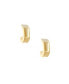 ფოტო #1 პროდუქტის Gold Plated Curved Earrings