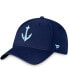Фото #2 товара Men's Deep Sea Navy Blue Seattle Kraken Secondary Logo Flex Hat