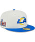 ფოტო #1 პროდუქტის Men's Cream Los Angeles Rams Retro 59FIFTY Fitted Hat