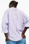 Фото #3 товара Рубашка в полоску с блестящей нитью и узлом ZARA