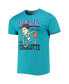 Фото #3 товара Men's LaMelo Ball Heathered Teal Charlotte Hornets Caricature Tri-Blend T-shirt
