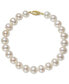 Фото #1 товара Cultured Freshwater Pearl Bracelet (7-1/2mm) in 14k Gold