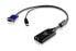 Фото #1 товара ATEN KA7175 - Black - VGA + USB - RJ-45 - Male/Female - 146 g - 43 x 90 x 23 mm