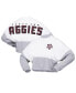 Фото #1 товара Women's White Texas A&M Aggies Heather Block Cropped Long Sleeve Jersey T-shirt