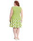 ფოტო #3 პროდუქტის Plus Size Polka-Dot Fit & Flare Dress