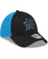 Фото #4 товара Men's Black Miami Marlins Neo 39THIRTY Flex Hat