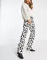 Monki – Hose mit hohem Bund und Wellen-Print, Kombiteil