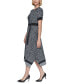 ფოტო #3 პროდუქტის Women's Handkerchief-Hem Belted Dress