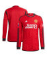Фото #1 товара Men's Red Manchester United 2023/24 Home Authentic Long Sleeve Jersey