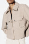 Фото #3 товара Короткая куртка из мягкой ткани ZARA