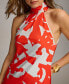 ფოტო #4 პროდუქტის Women's Halter-Neck Sleeveless Midi Dress