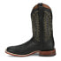 Фото #3 товара Justin Boots Poston Wide Square Toe Cowboy Mens Black Casual Boots BR387
