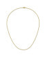 Yellow IP-plated Elongated Open Link Paperclip Chain Necklace