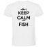 KRUSKIS Keep Calm And Fish short sleeve T-shirt