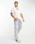 Jack & Jones Originals oversized t-shirt with winter sport back print in white