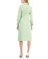 Women's Faux-Wrap Long-Sleeve Midi Dress