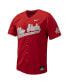 Фото #3 товара Men's Scarlet Ohio State Buckeyes Replica Full-Button Baseball Jersey