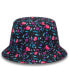 Фото #2 товара Men's Black AC Milan Floral Print Bucket Hat