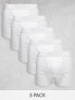 Фото #1 товара Weekday Johnny 5 pack boxer set in white