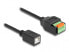 Фото #2 товара Delock USB 2.0 Kabel Typ-B Buchse zu Terminalblock Adapter mit Drucktaster 15 - Adapter - Digital