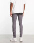 ASOS DESIGN spray on chinos in charcoal