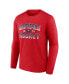 Фото #3 товара Men's Red Washington Capitals Skate Or Die Long Sleeve T-shirt
