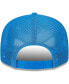 Фото #4 товара Men's Powder Blue Los Angeles Chargers Stacked Trucker 9FIFTY Snapback Hat
