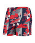 Men's Navy and Red New England Patriots Geo Print Swim Trunks