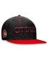 ფოტო #1 პროდუქტის Men's Black, Red Ottawa Senators Authentic Pro Rink Two-Tone Snapback Hat