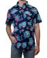 ფოტო #1 პროდუქტის Men's Pulled Cords Short Sleeves Woven Shirt