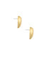 Фото #2 товара 18K Gold Plated Heart Stud Earrings