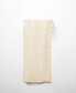 ფოტო #6 პროდუქტის Women's Slit Detail Ramio Pareo Skirt