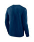 Фото #2 товара Men's Deep Sea Blue Seattle Kraken Authentic Pro Core Collection Secondary Long Sleeve T-Shirt
