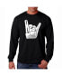 Men's Word Art Long Sleeve T-Shirt - Heavy Metal M - фото #1