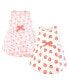 ფოტო #1 პროდუქტის Baby Girls Organic Cotton Sleeveless Dresses, Peach