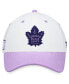 Фото #3 товара Men's White, Purple Toronto Maple Leafs 2022 Hockey Fights Cancer Authentic Pro Snapback Hat