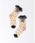 ფოტო #1 პროდუქტის Women's Repeat Floral Ruffle Sheer Sock