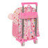 School Rucksack with Wheels Disney Princess Summer adventures Pink 26 x 34 x 11 cm