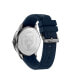 Фото #3 товара Men's Lineman Three Hand Quartz Blue Silicone 45MM