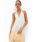 ფოტო #5 პროდუქტის Women's Long plunging halter dress