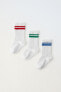Фото #3 товара Pack of three long striped sports socks